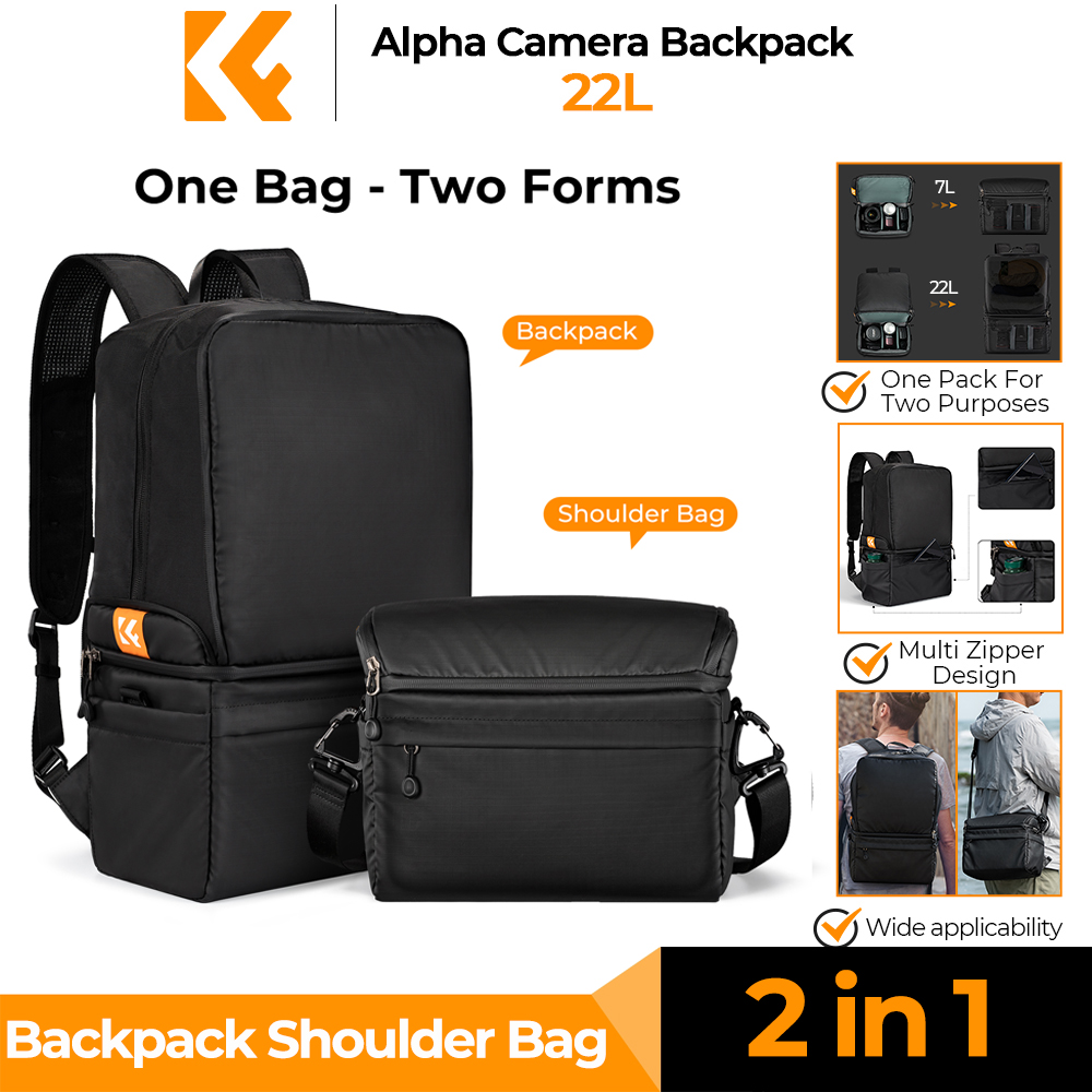 K&F CONCEPT 22L Camera Backpac - Camera Bag Waterproof review and price
